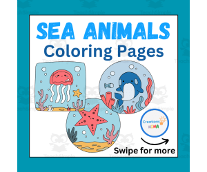 Sea Animals Coloring Pages , Fun Activities for kids
