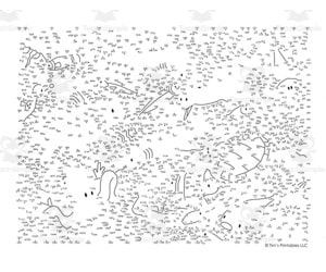 Sea Life Dot-to-Dot / Connect the Dots PDF