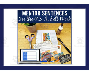 See The USA Bell Work + Mentor Sentences