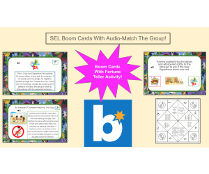 SEL Boom Cards! Match The Group Like A Chameleon Boom Cards