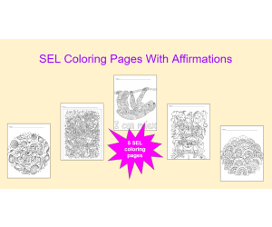 SEL Coloring Pages With Affirmations
