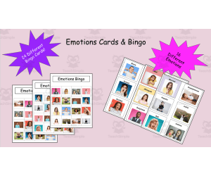 SEL Emotions Cards & Bingo Game!