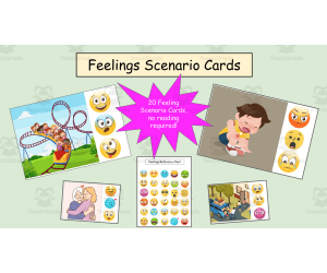 SEL Feeling Scenario Cards-No Reading Required!