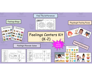 SEL Feelings Centers Kit (K-2) No Reading Required