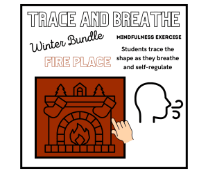 SEL: FIREPLACE Mindfulness Breathing Calming Activity | Winter/Holiday