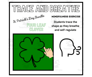 SEL: FOUR LEAF CLOVER Mindfulness Calming Activity St. Patrick's Day