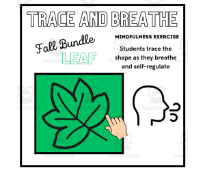 SEL: LEAF Mindfulness Breathing Calming Activity | Halloween/Fall