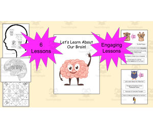 SEL Lesson-Parts Of My Brain! (6 Lessons)