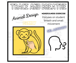 SEL: MONKEY Mindfulness Breathing Calming Activity