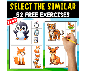 SELECT THE SMILAR | 52 FREE EXERCISES | BRAIN GAME