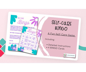 Self Care BINGO – Wellness Game for Adults & Kids