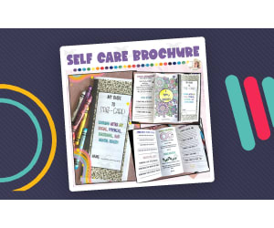 Self Care Brochure, Self Care Printable, Mindfulness Printable