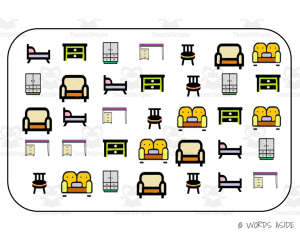 Semantic Themed Activity Boards Set 10: BEDROOM FURNITURE
