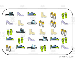 Semantic Themed Activity Boards Set 20: SHOES