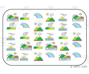 Semantic Themed Activity Boards Set 30: WEATHER