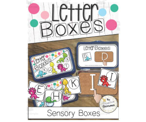 Sensory Boxes - Letter Boxes