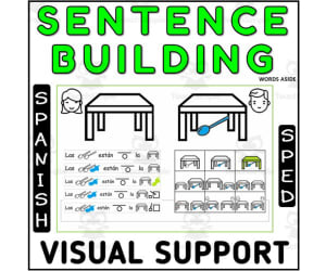 Sentence Building Visual Structure Spanish Center 3