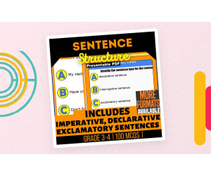 Sentence Structure Practice - Grade 3-4 Grammar Presentable PDF
