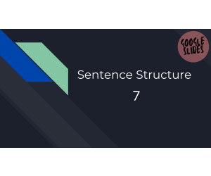 Sentence Structure Sample - Grades 1-2 Grammar (Slides)