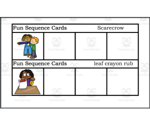 Sequence Cards Fun Preschool / Kindergarten / Homeschool Interactive Worksheets