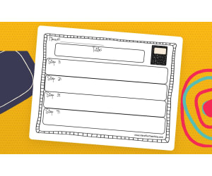 Sequence of Events Graphic Organizer Worksheet