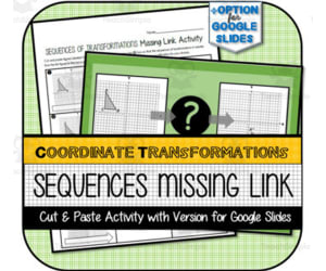Sequences of Transformations Missing Link CUT & PASTE