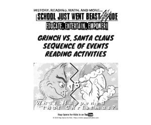 Sequencing Activities: Grinch vs. Santa Claus | Passage with Questions