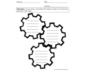 Sequencing Graphic Organizer Worksheet