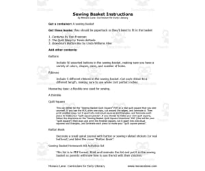 Sewing Basket Homework Kit