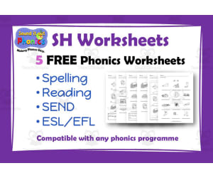 SH Phonics Worksheets: 5 FREE!