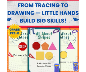 Shape Master! Trace Draw & Match Shapes Workbook Pre-K