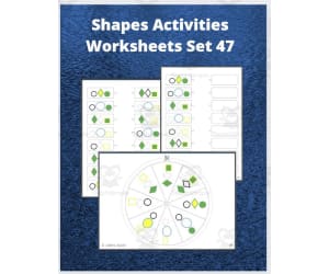 Shapes Activities Worksheets Set 47