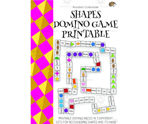 Shapes Domino Game Printable