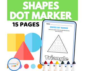 Shapes Dot Marker Worksheets