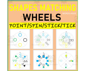 Shapes Matching Wheels | POINT SPIN STICK TICK