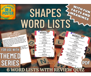 Shapes Word List Posters (PDF)