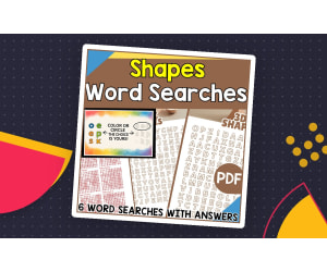 Shapes Word Searches (PDF)