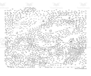 Shark Extreme Difficulty Dot-to-Dot / Connect the Dots PDF