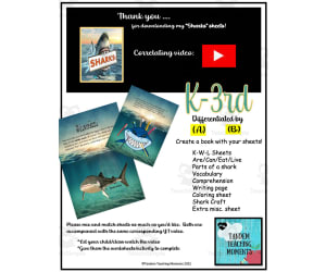 "Sharks" Worksheet Packet