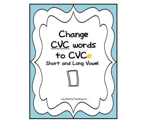 Short and Long Vowel I CVCe Activity