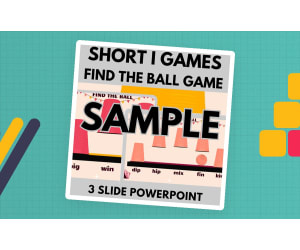 Short I: Sample Phonics Games and Activities - Find the Ball