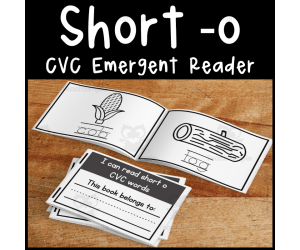 Short o CVC emergent reader