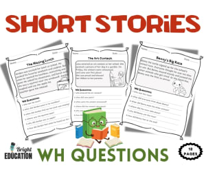 Short Stories Reading Comprehension | WH Questions Worksheets