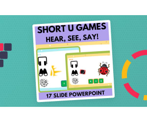 Short U: Letters Phonics Games and Activities - Hear, See, Say!