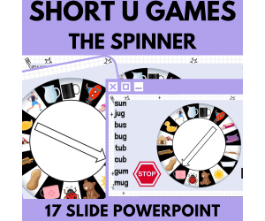 Short U: Letters Phonics Games and Activities - The Spinner