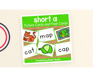 Short Vowel Flash Cards and Picture Cards - short a