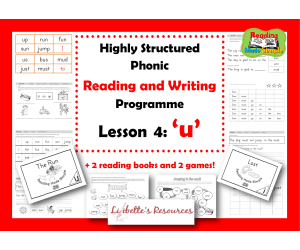 Short Vowel u: 2 Decodable Reading Books and Supporting Activities