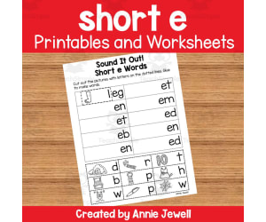 Short Vowel Worksheets and Printables - Short e