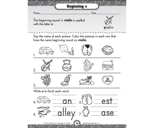 Short Vowels Printable Workbook
