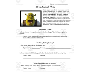 Shrek: An Ironic Movie | Irony Worksheets